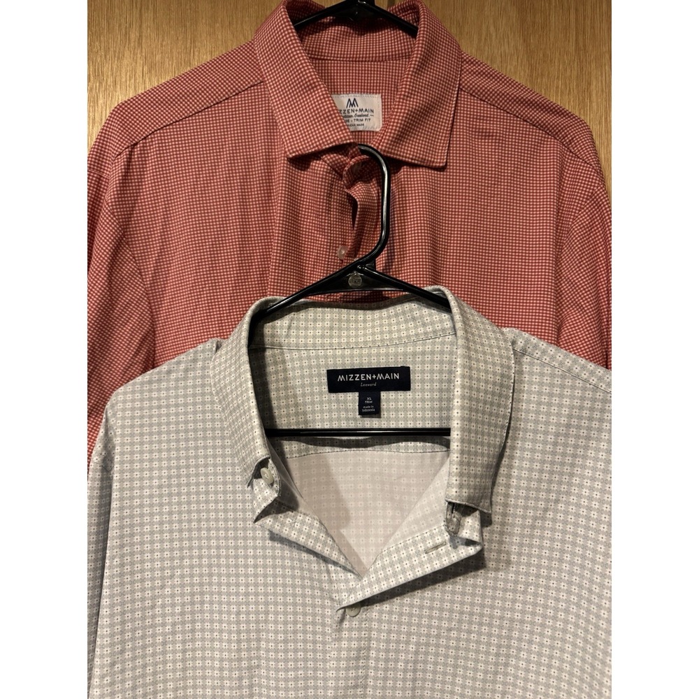 Mizzen & Main Lot If 2 Mens XL Trim Fit  Performance Stretch (O)